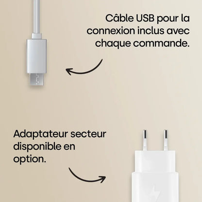 Lampe acrylique cœur personnalisée « Des fleurs pour maman » | Veilleuse, lumière décorative